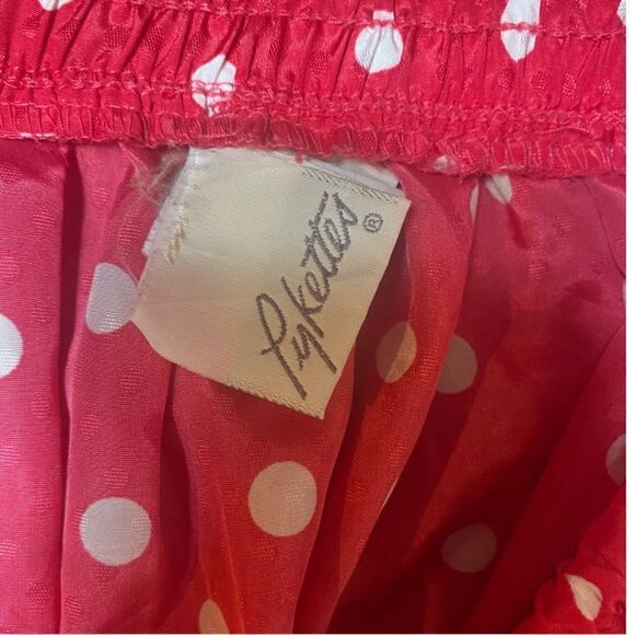 Pykettes SZ L vintage pink polkadot skirt - Picture 3 of 5